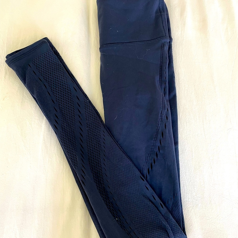 Lululemon laser cut leggings 2 blue